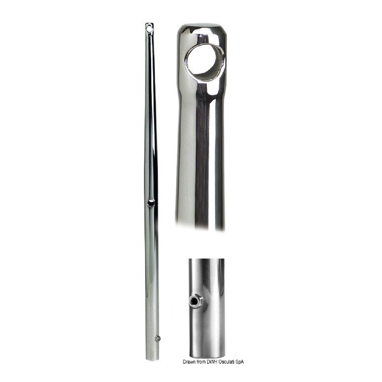Osculati Candeliere inox 625 mm regolamentare ORC