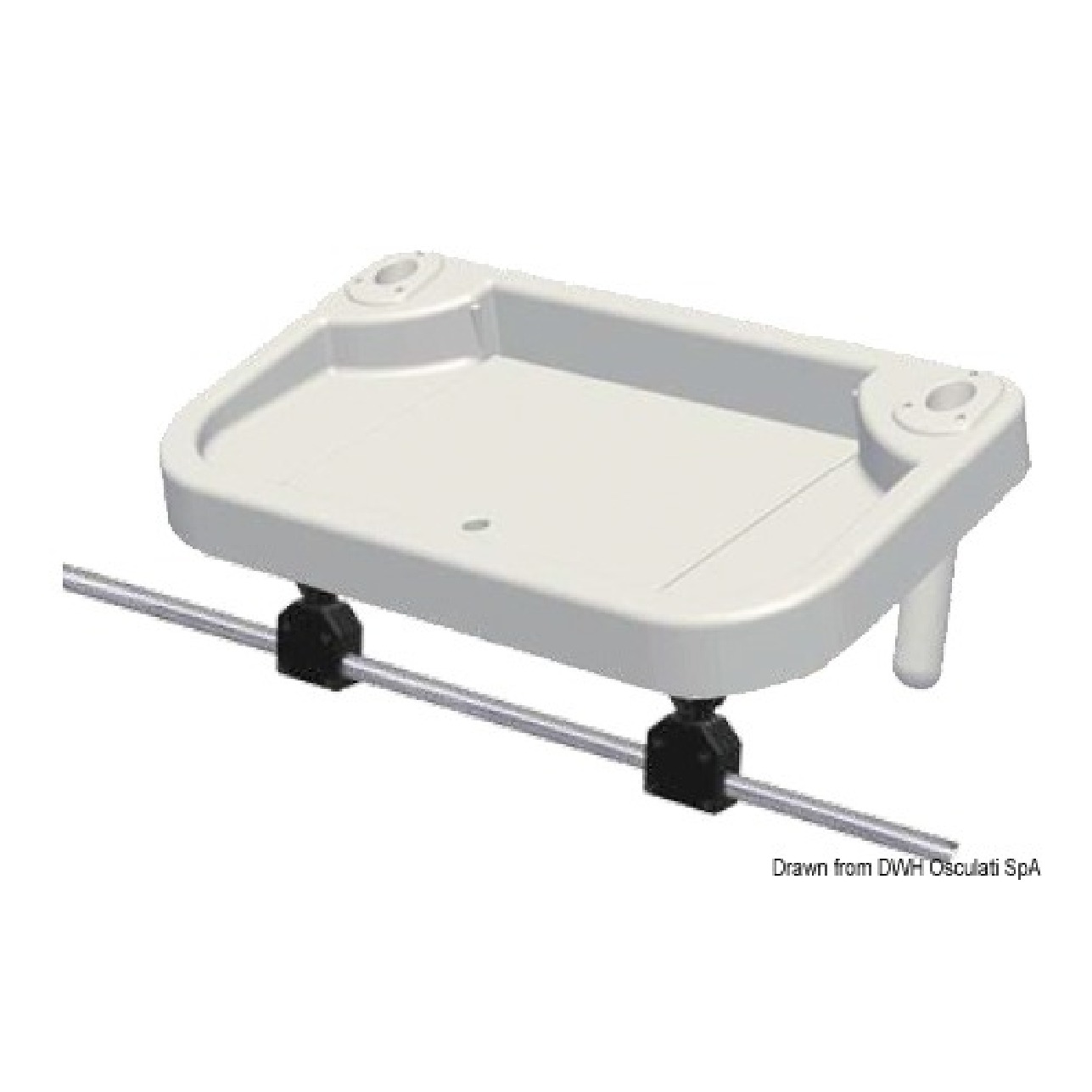 Oceansouth Vassoio per tubi pulpito diametro 25 mm 850x460 mm