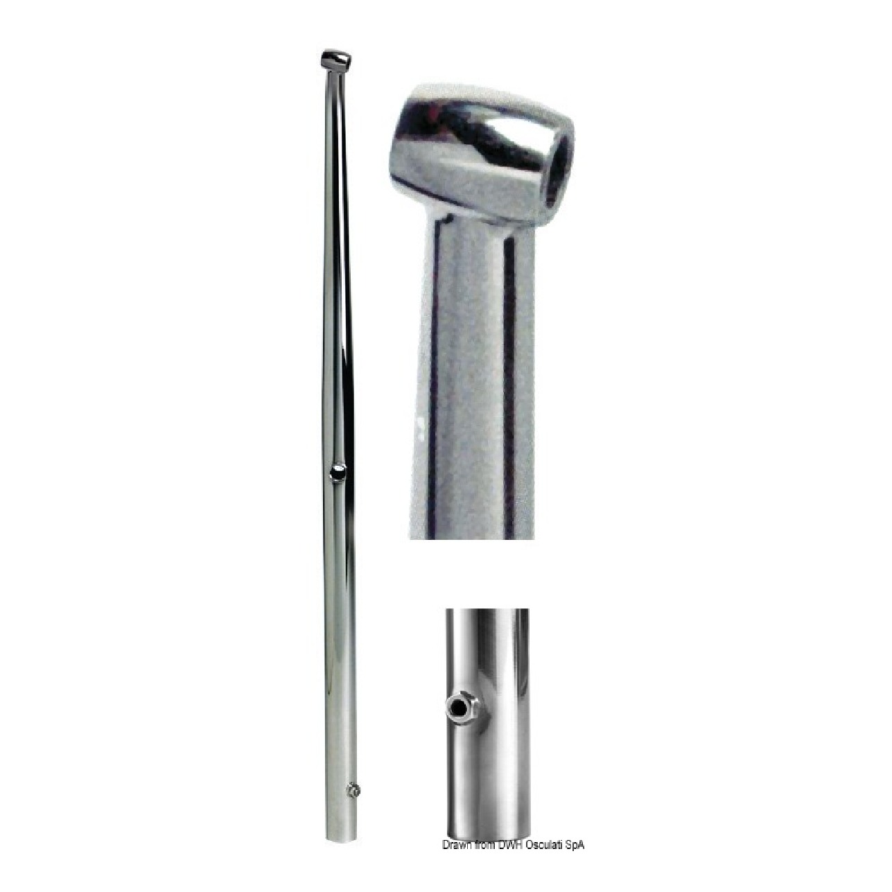 Osculati Candeliere inox 740 mm