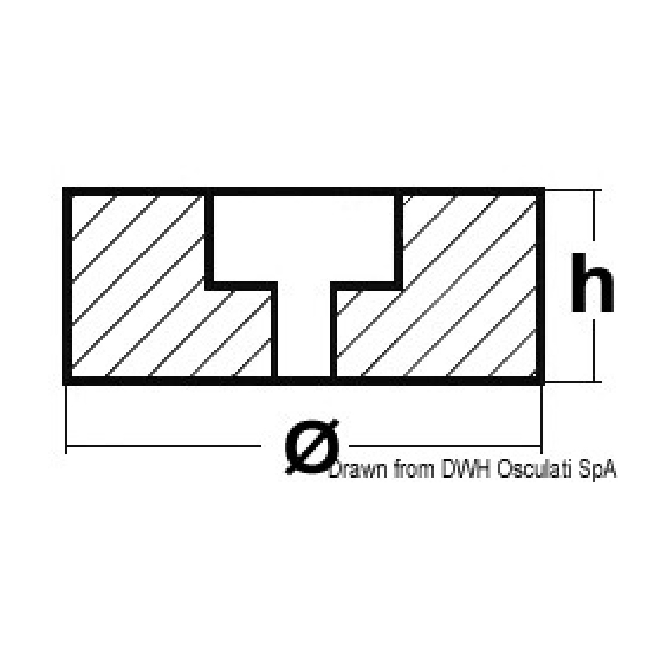 Osculati Anodo poppa mm 100x40 in magnesio