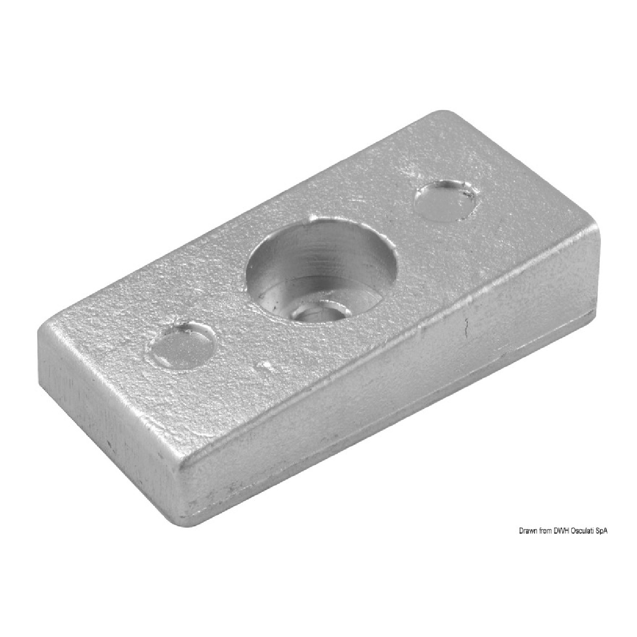 Osculati Anodo alluminio 75/225 mm 36x72