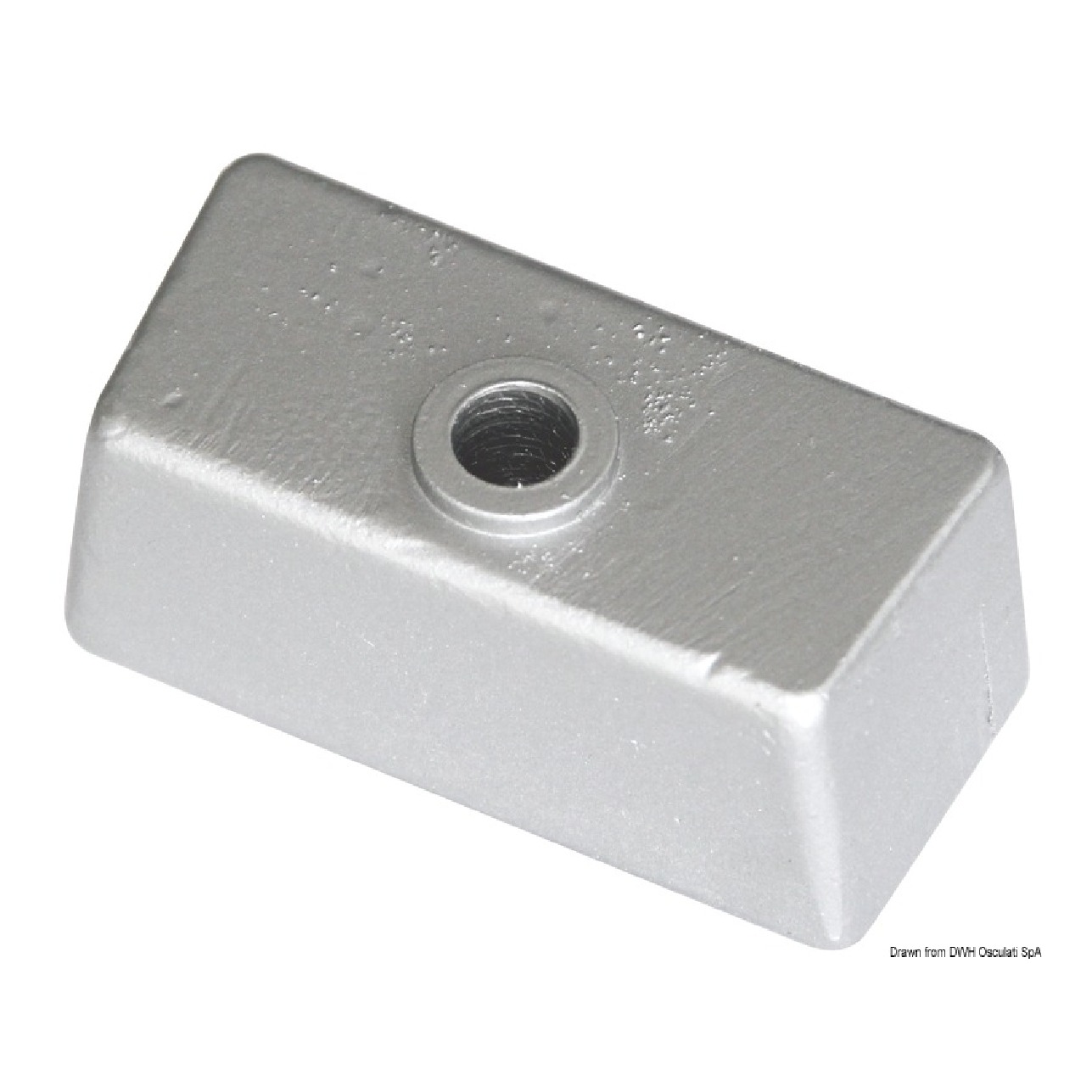 Osculati Anodo cubo per piede in zinco