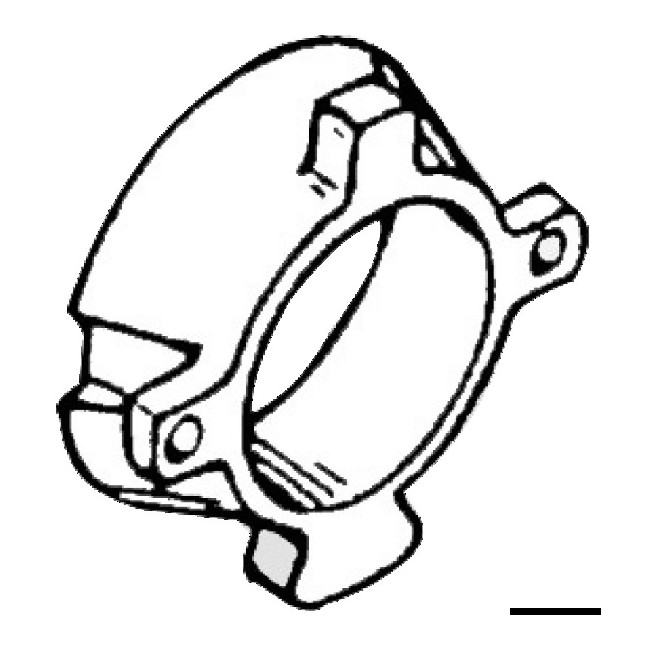 Osculati Anodo alluminio collare Alpha