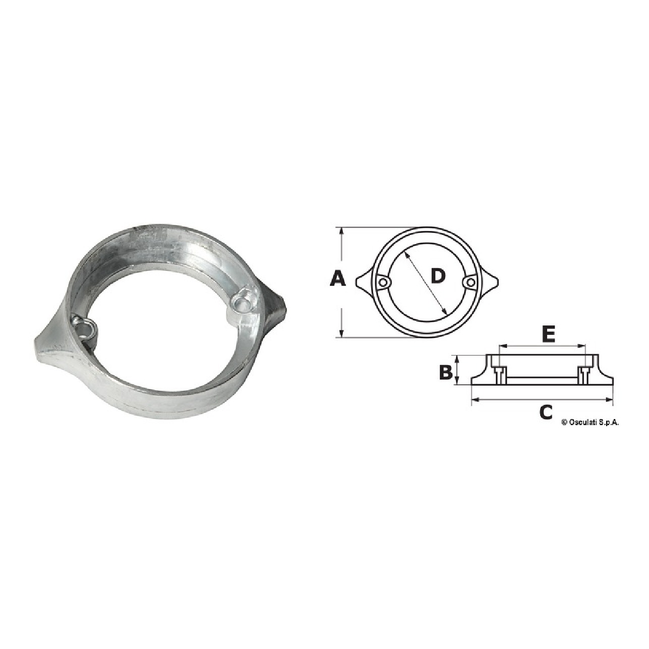 Osculati Anodo magnesio VOLVO duo prop 875821