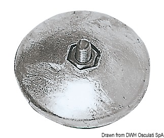 Osculati Anodo a rosa 70 mm accoppiato 160 gr Alluminio
