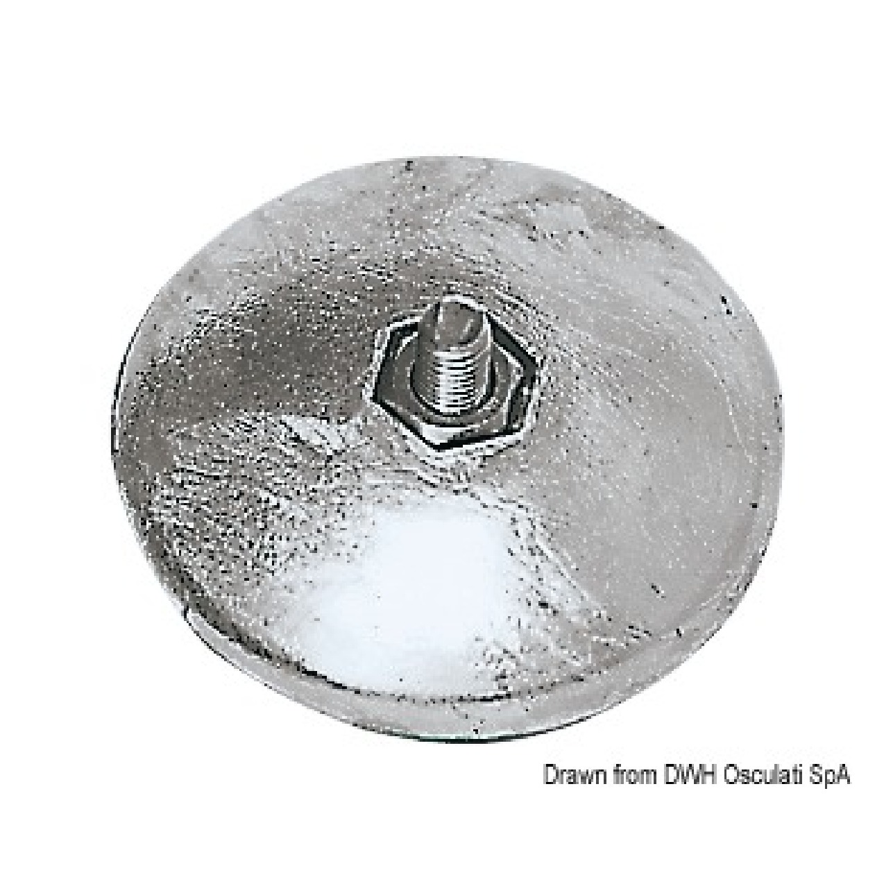 Osculati Anodo a rosa 90 mm 890 gr 43.605.01 - 1 Coppia
