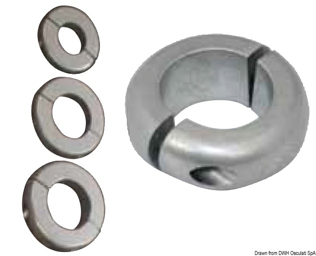 Osculati Anodo oliva bassa mm 25,4 1") Alluminio