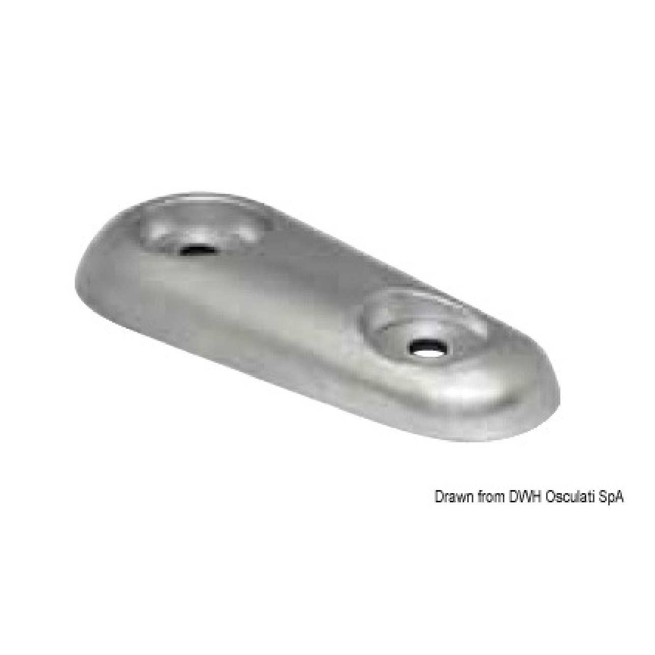 Osculati Anodo ovale alluminio VETUS 390 g 43.902.25