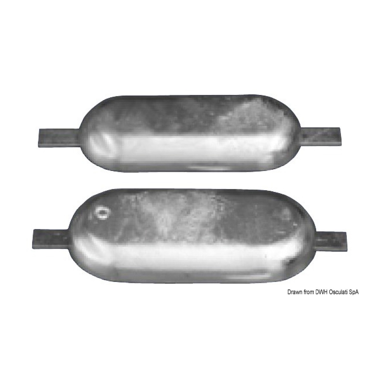 Osculati Anodo magnesio da saldare mm 300 x 80 1,5 kg