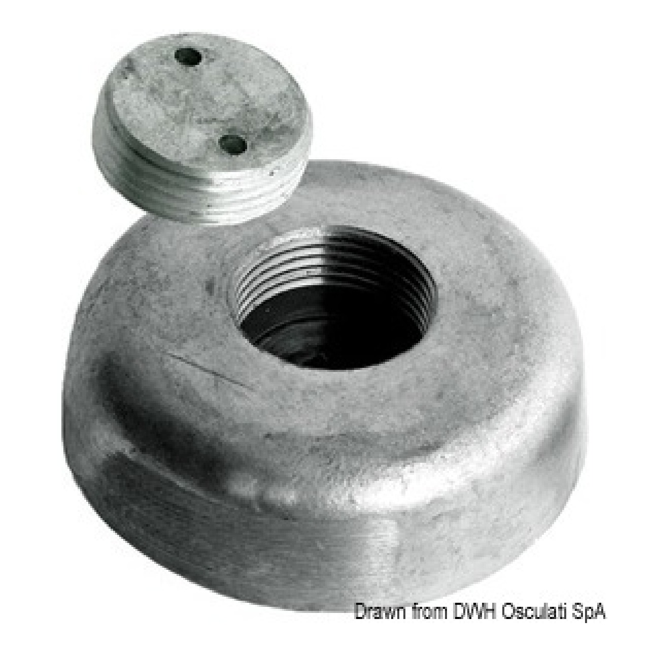 Osculati Anodo a scomparsa diametro mm 120 in magnesio