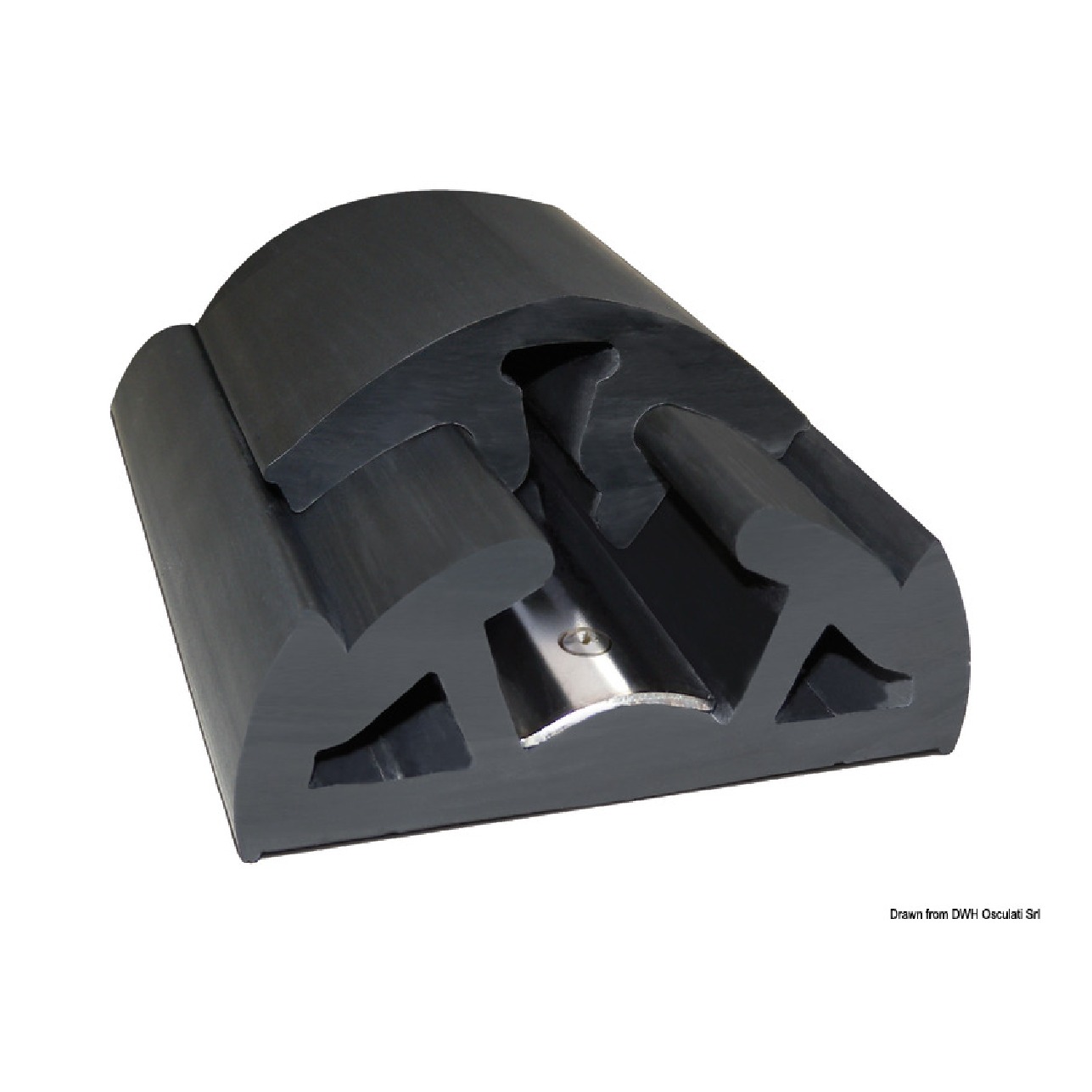 Tessilmare Profilo parabordo Bino nero 90 mm - 12 mt - 1 Bobina da 12 metri