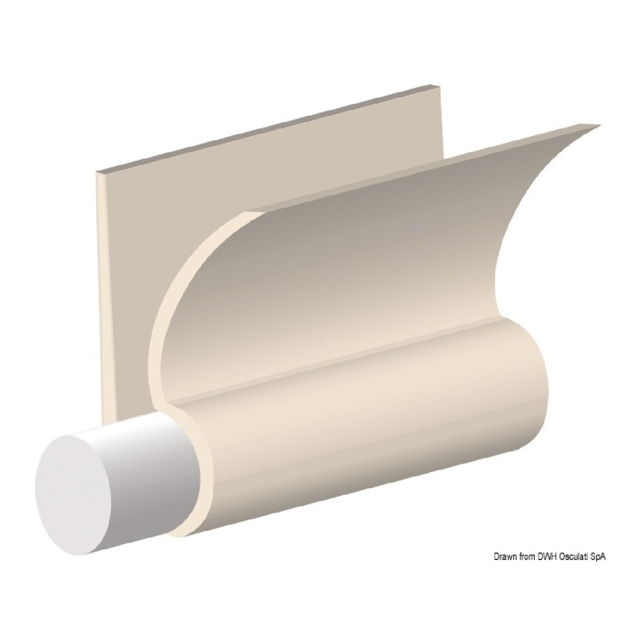Tessilmare Tondino in pvc morbido (rotolo 60 m) - 1 Bobina da 60 metri