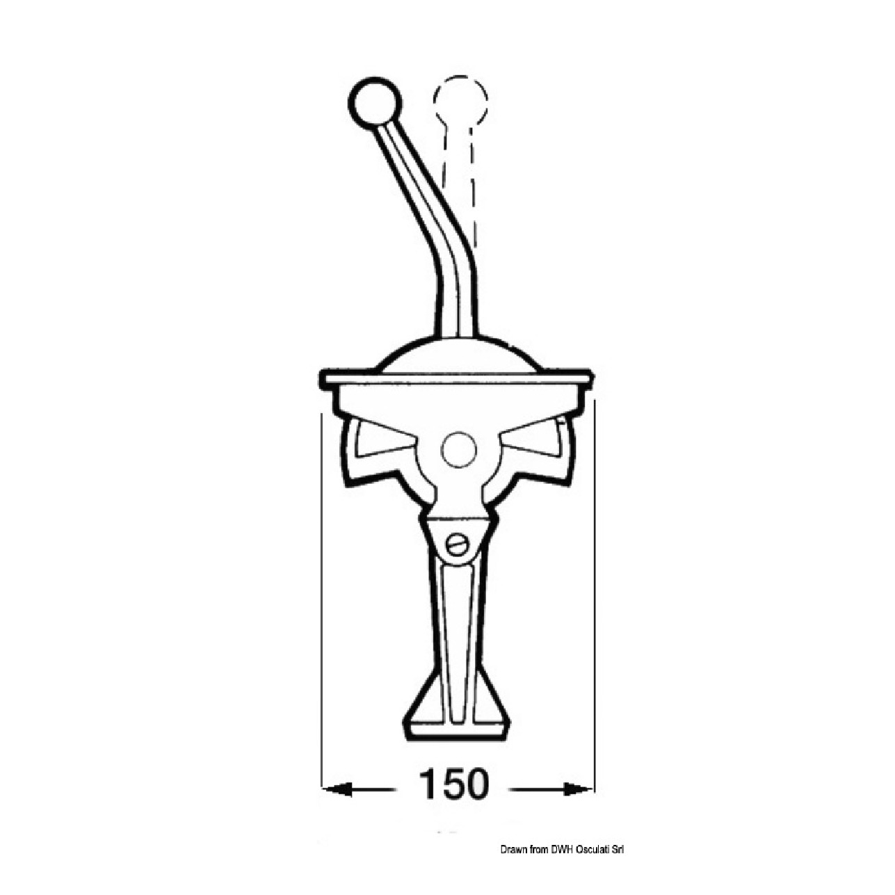 Ultraflex Scatola di comando timone GEMINI B59DX