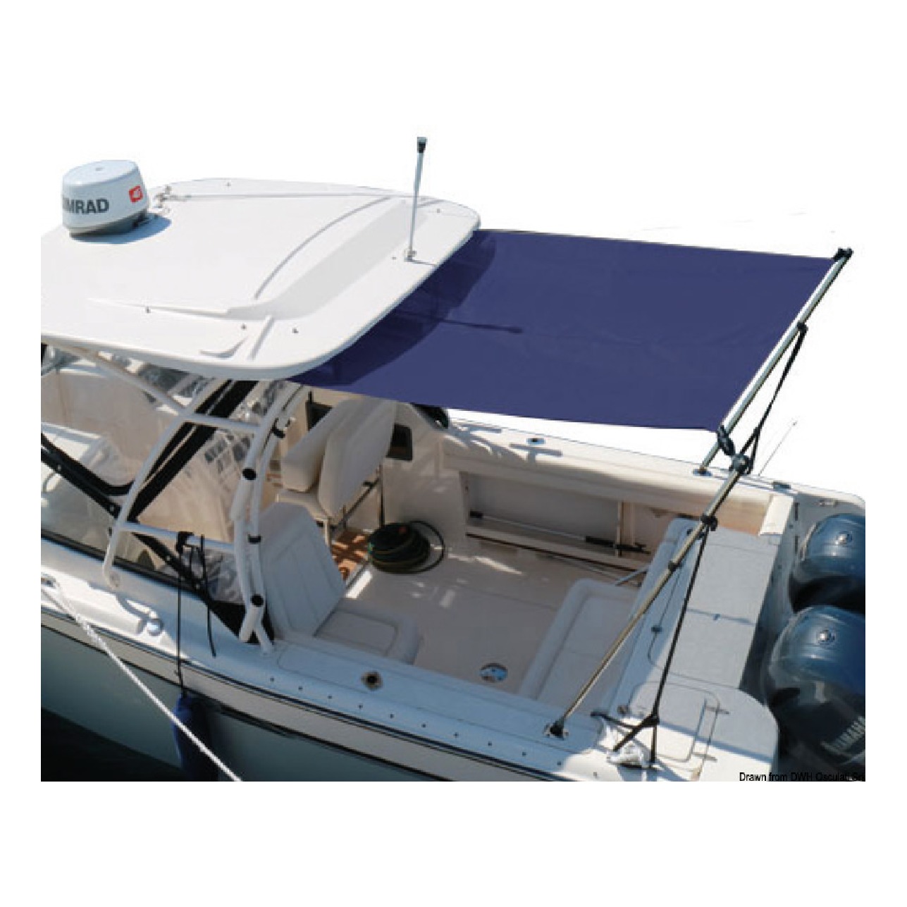 Oceansouth Tendalino estensione T-Top Blu 290/260/230 cm