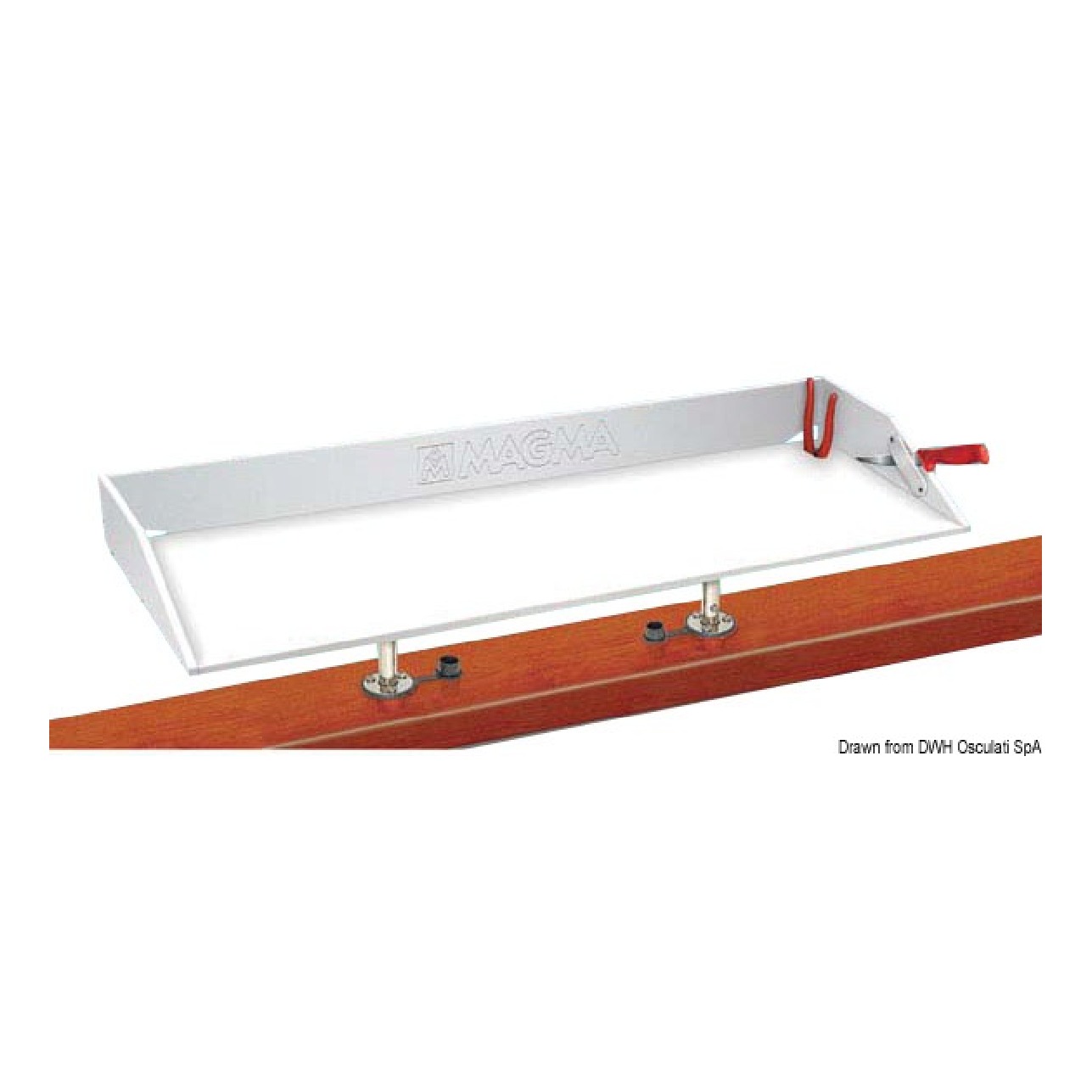 Magma Europe Piano di lavoro in plastica FDA (polietilene HD) 32x79 cm