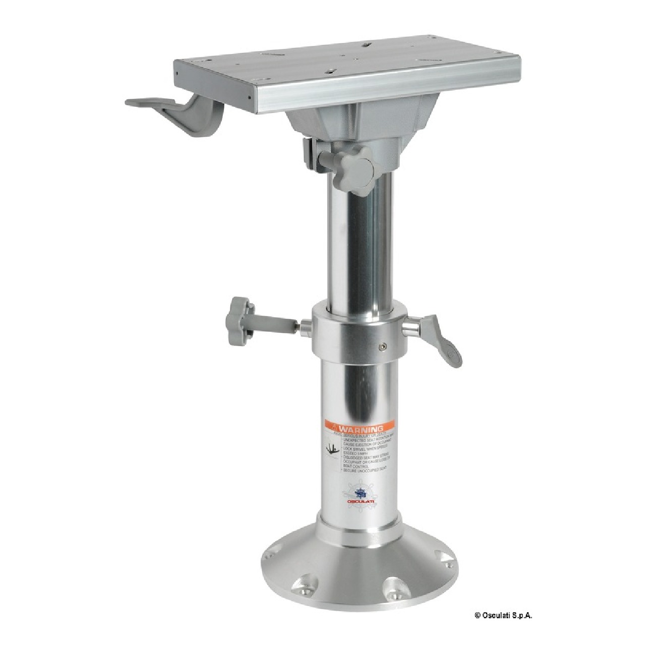 Osculati Base e colonna + supporto sedile h. 340/470 48.711.99