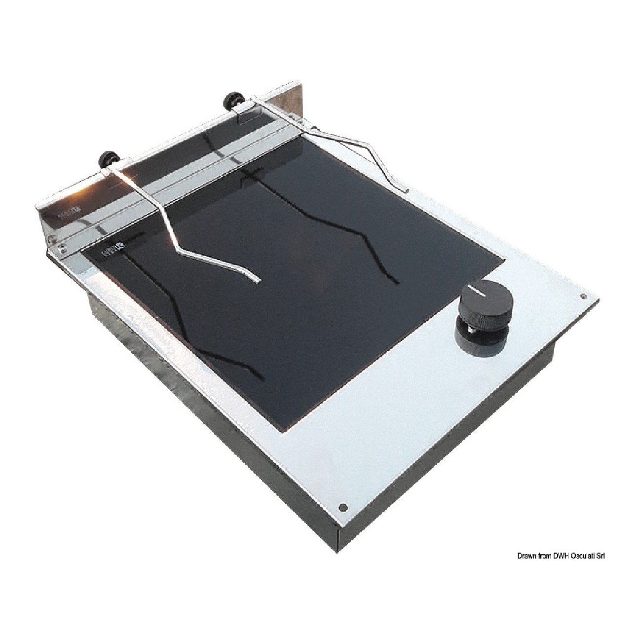 Techimpex Piano cottura elettrico vetroceramica 1+1 fuoco
