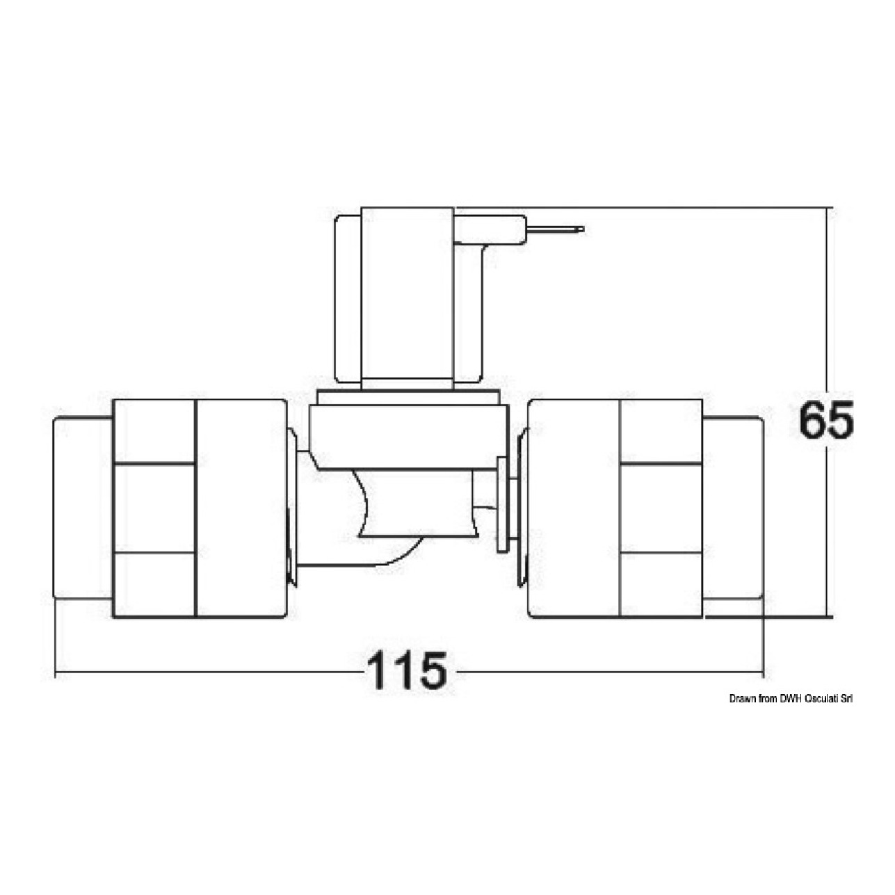 Tecma Elettrovalvola plastica 24 V