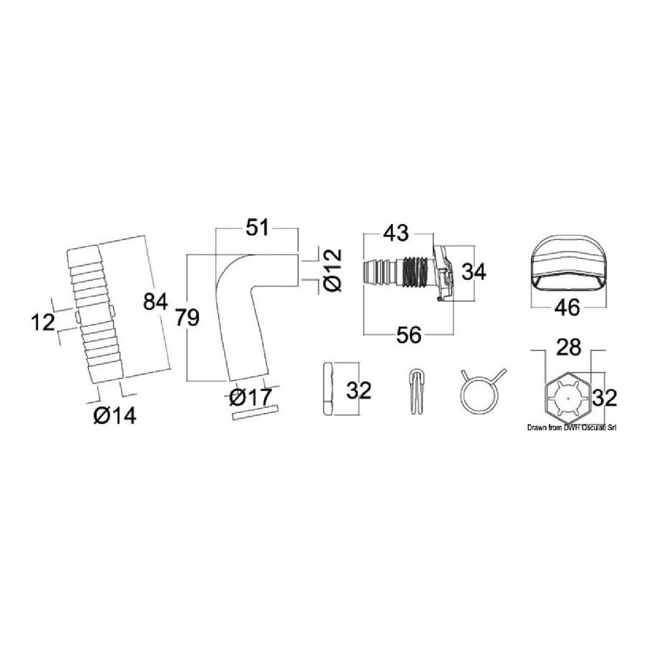 Tecma Kit immissione acqua pulita bianco