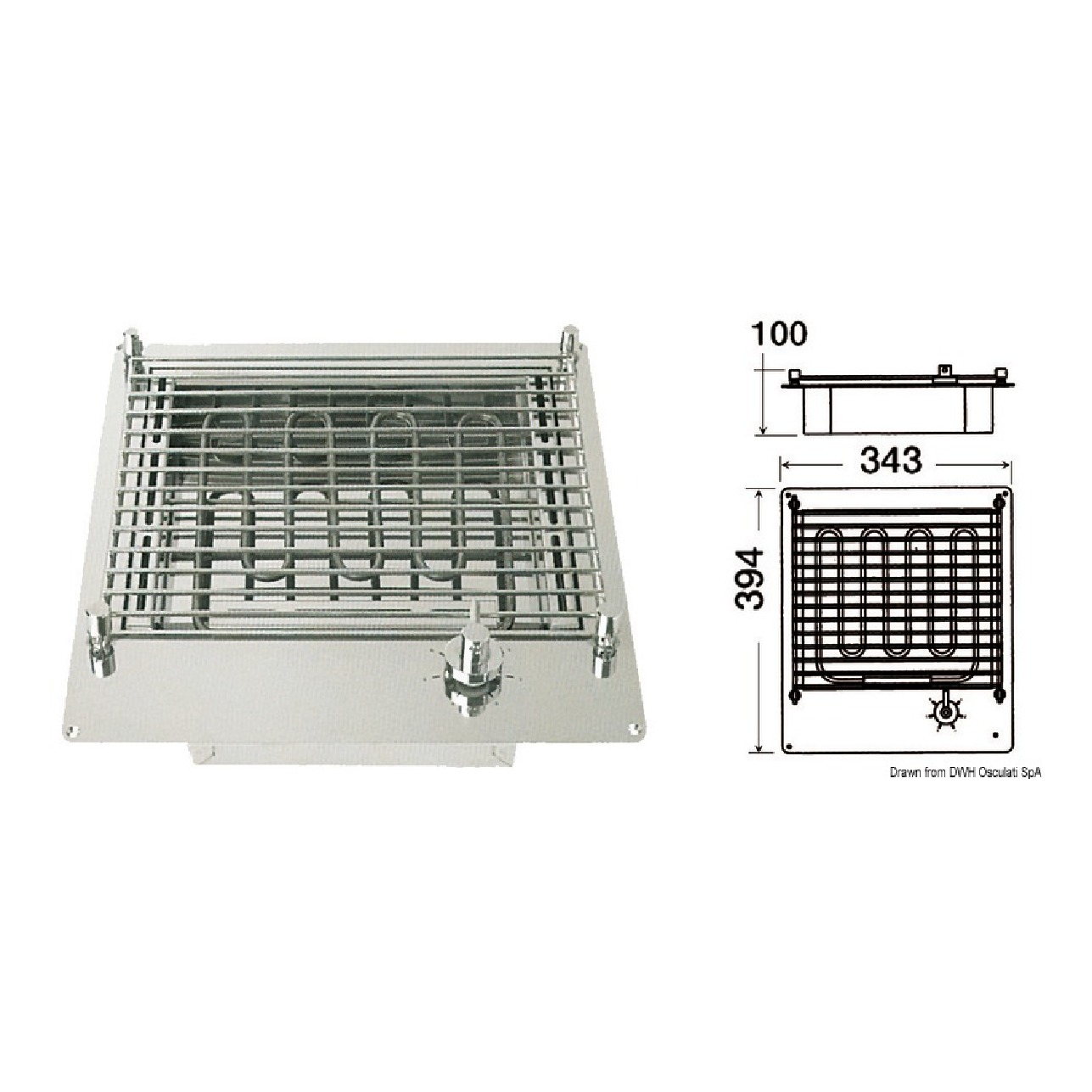 Techimpex Barbecue elettrico compatto
