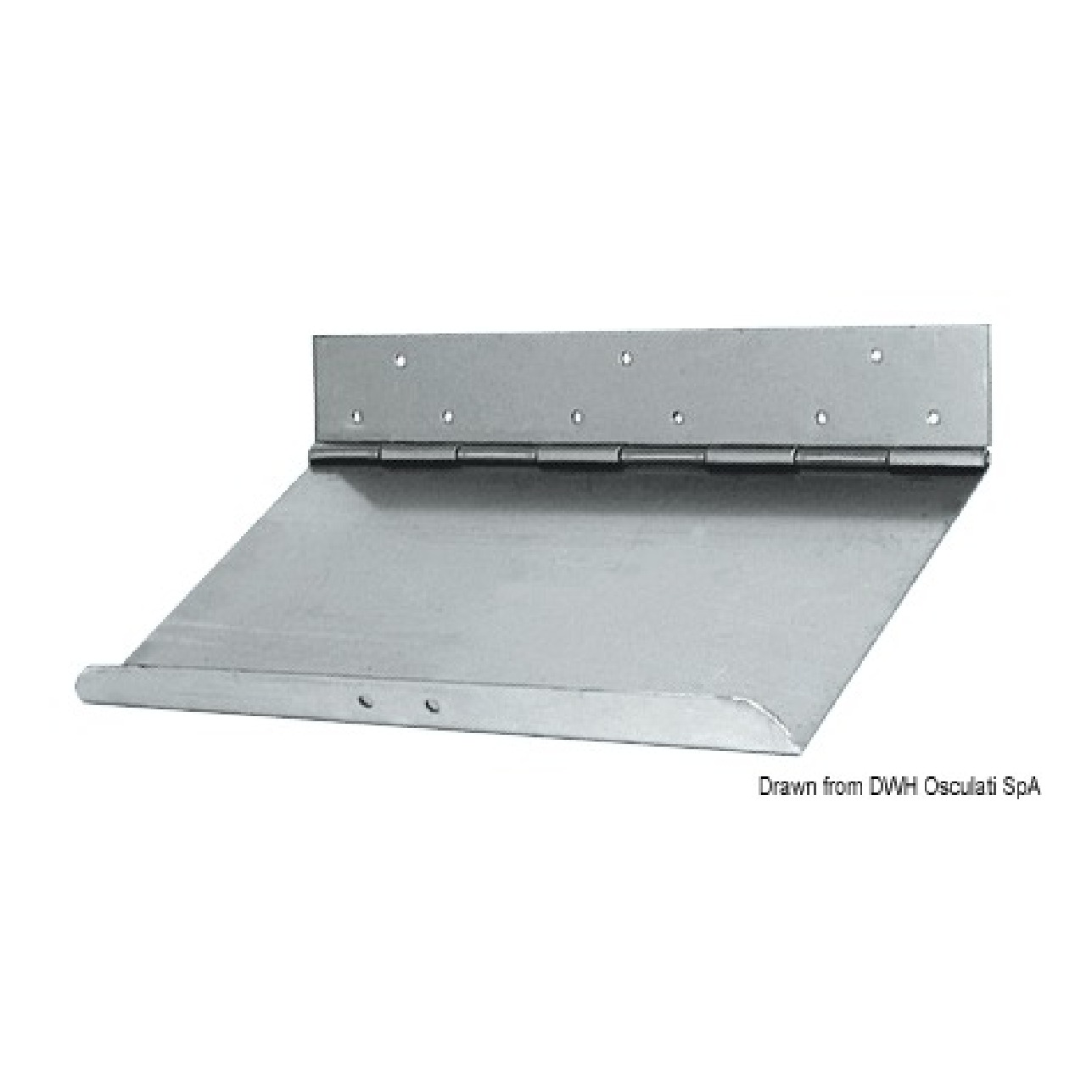 Douglas marine Coppia lame flap inox 40 x 23 cm