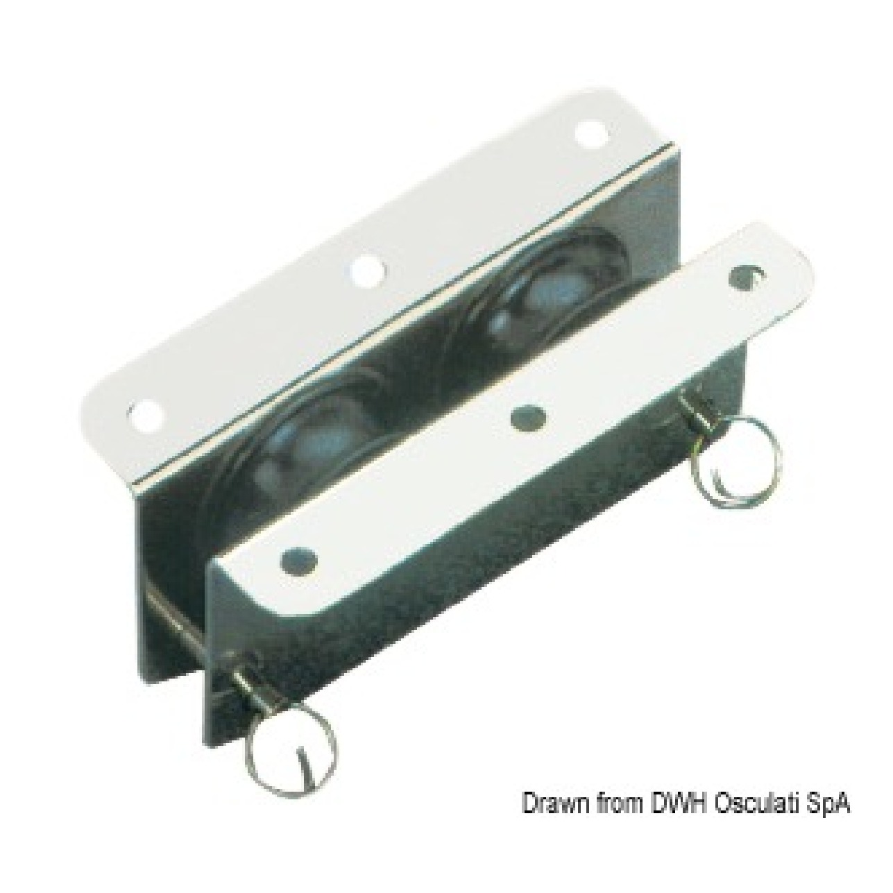 Viadana Bozzello inox incasso 2 pulegge 33x10