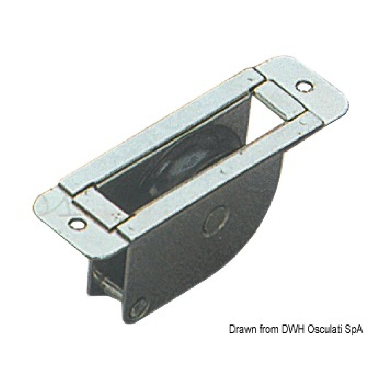 Viadana Bozzello inox incasso 1 puleggia 38x8 1