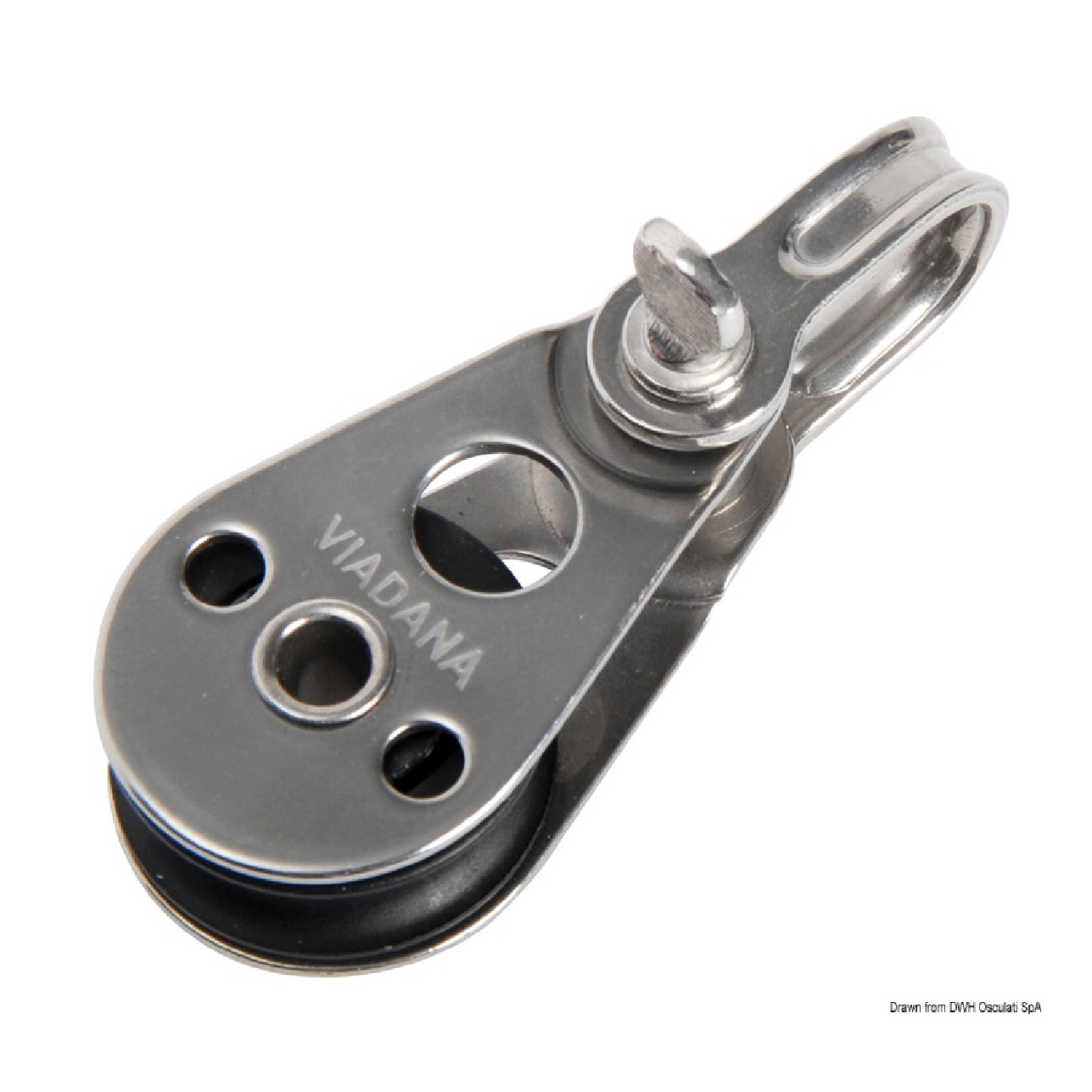 Viadana Bozzello inox 1 puleggia 25x2,5