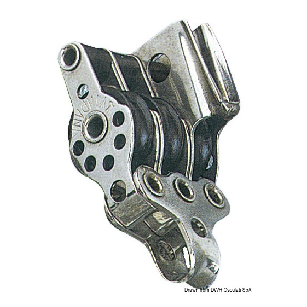 Viadana Bozzello inox 3 pulegge arricavo strozzatore 17x5