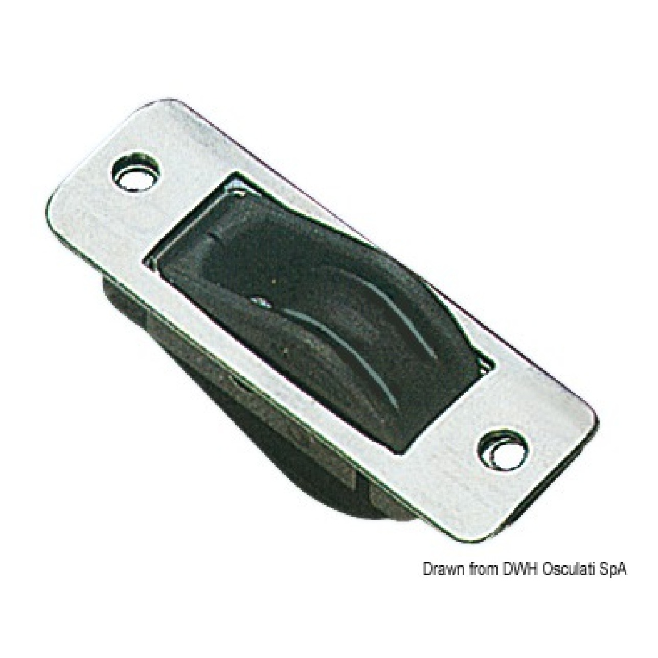 Viadana Bozzello inox incasso 1 puleggia 28x4