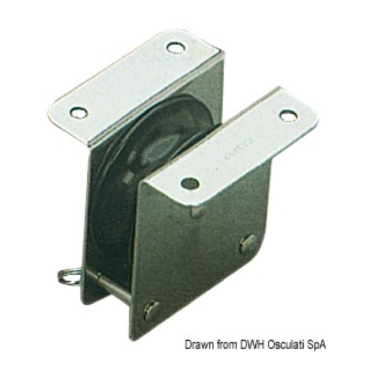 Viadana Bozzello inox incasso 1 puleggia 55x12