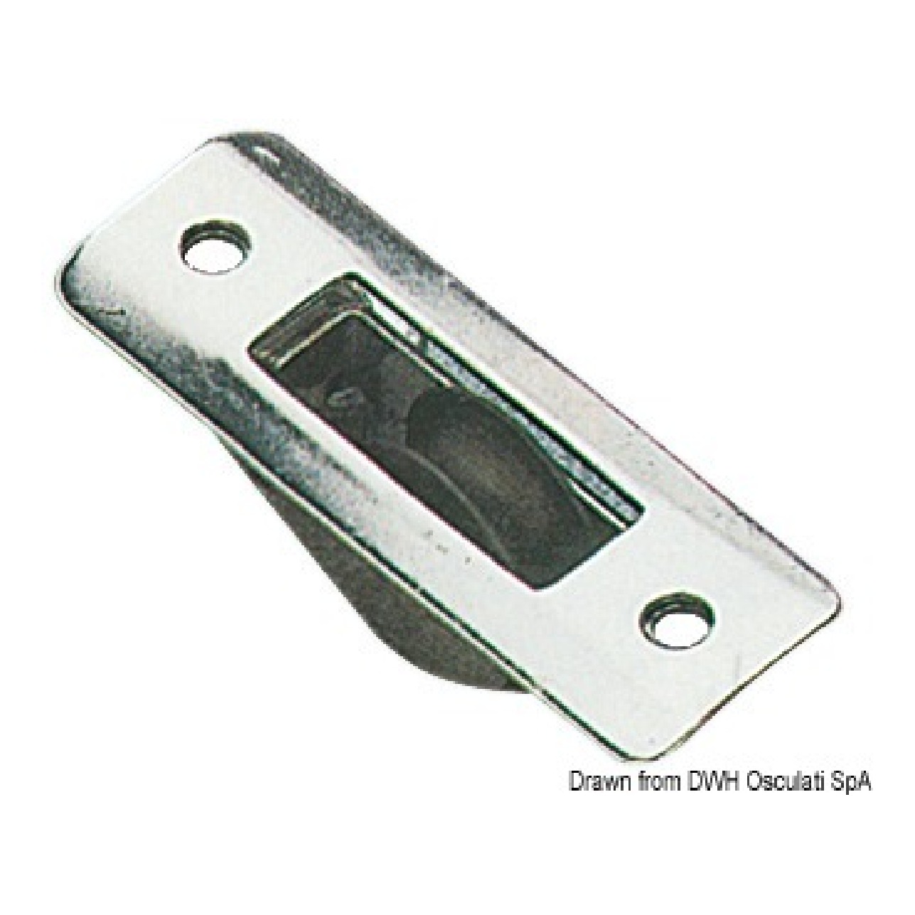 Viadana Bozzello inox incasso 1 puleggia 22x3
