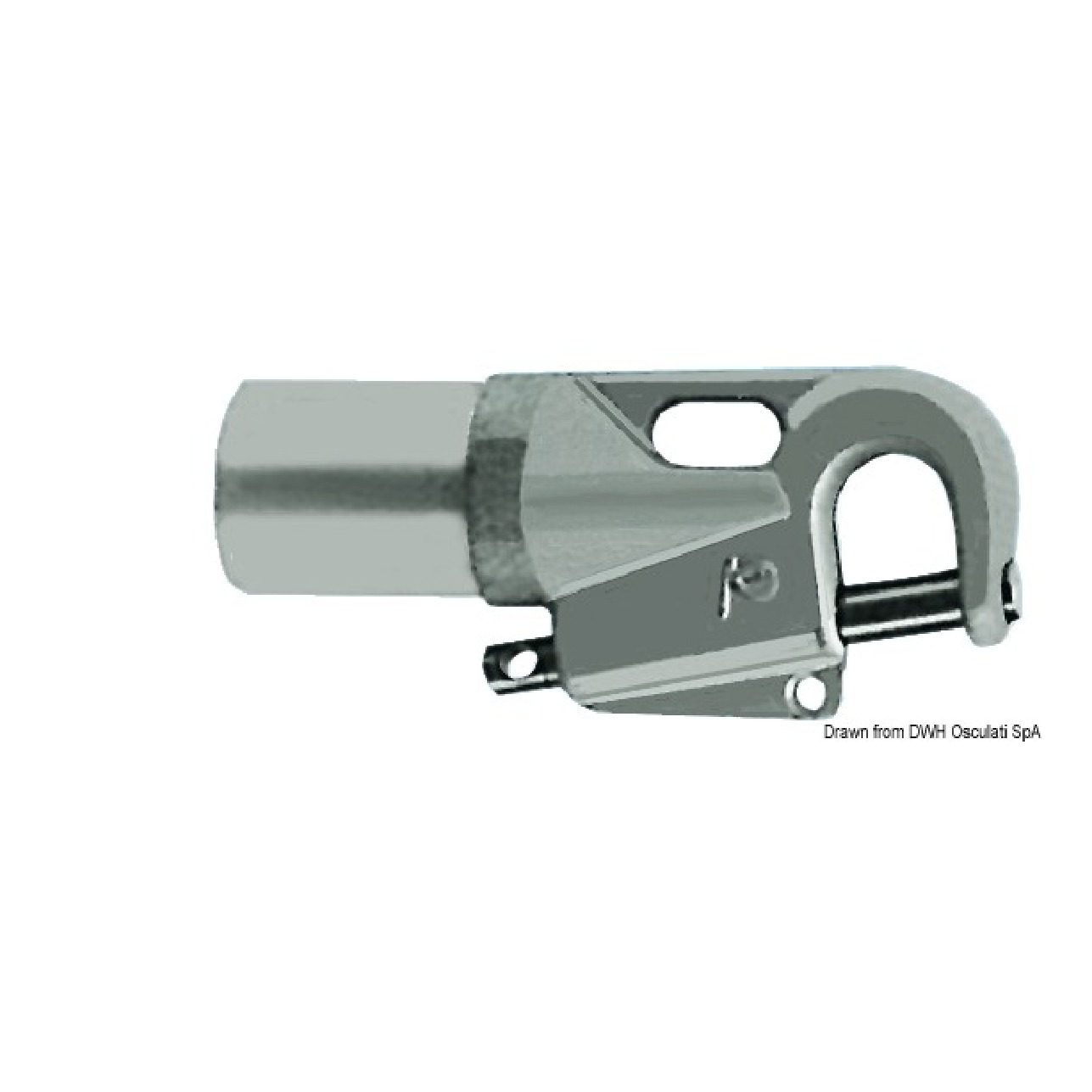 Osculati Attacco tangone lega leggera 65x60 mm
