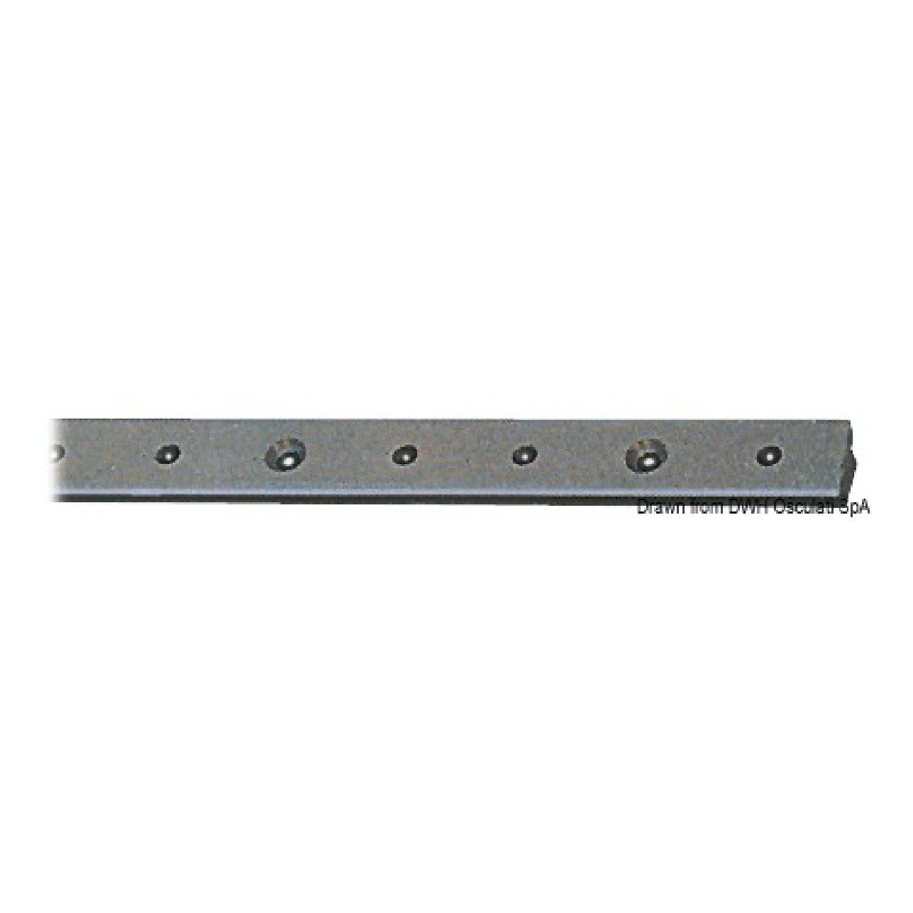Viadana Rotaia lega leggera anodizzata 25x4 mm 2 m