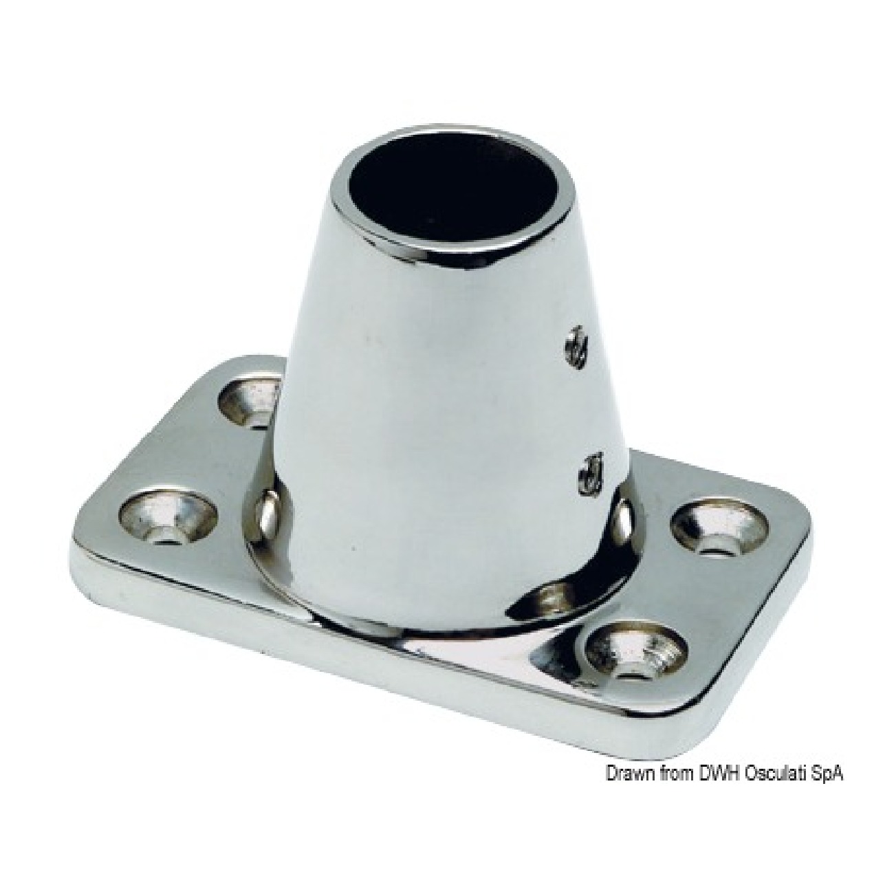 Osculati Base per candelieri inclinata 7 62.510.04