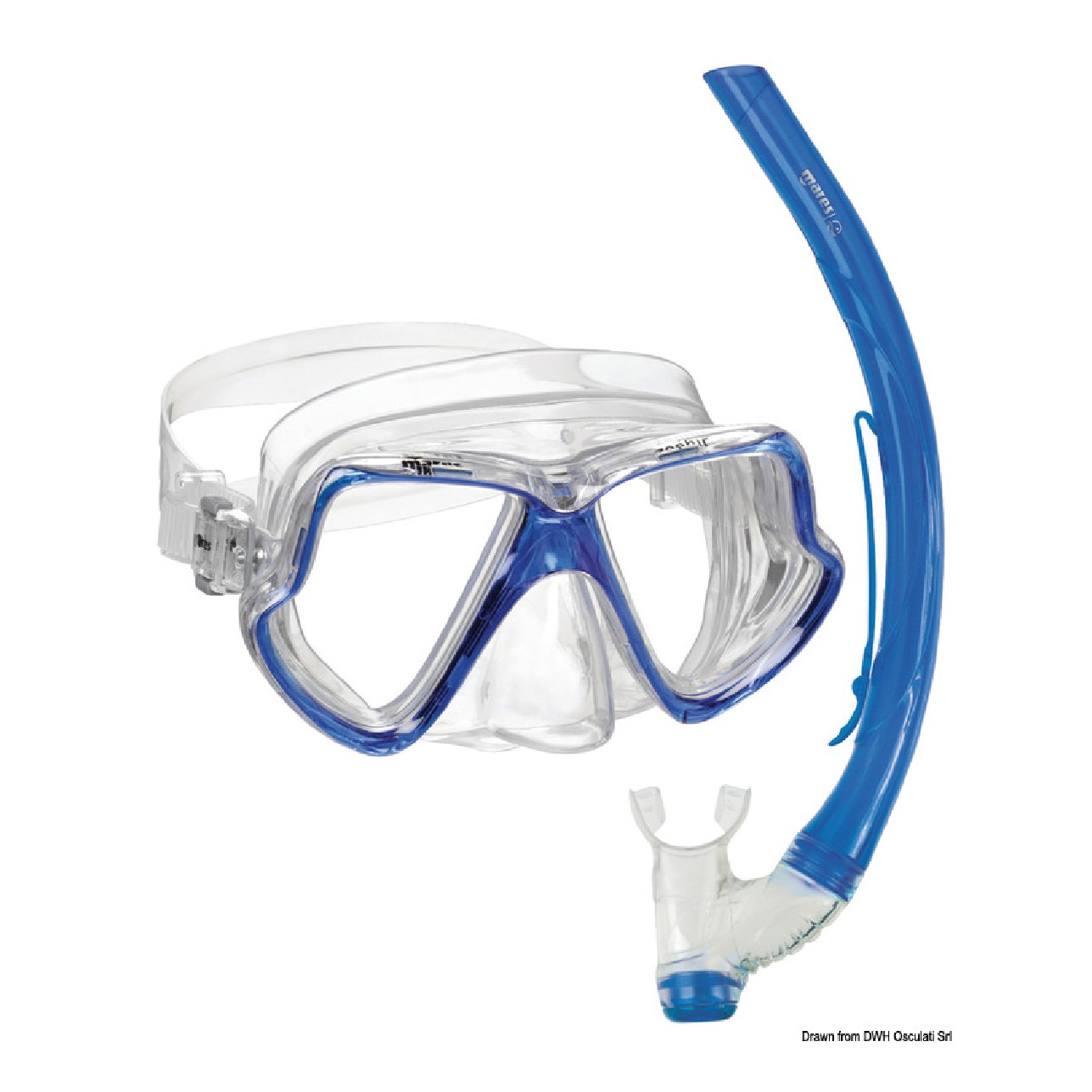Mares Set maschera e boccaglio PVC adulto
