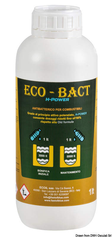 Osculati Battericida ECO-BACT H-Power per gasolio 1 lt