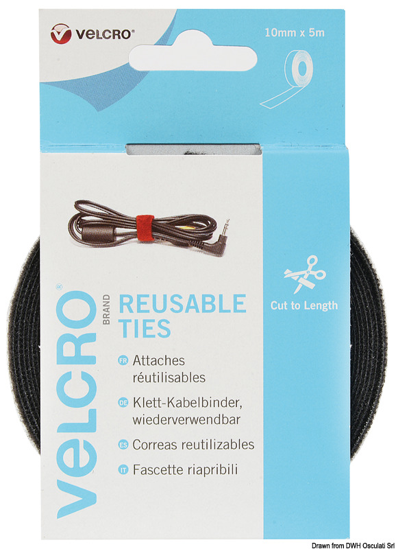 Velcro VELCRO Brand ONE-WRAP Rotolo mm10 x 5mt nero