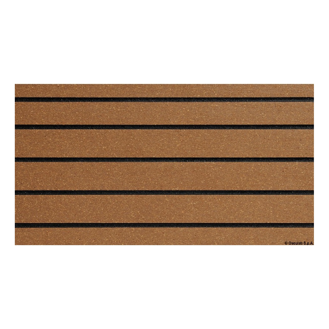 Treadmaster Coppia piastre 412x203 mm teak