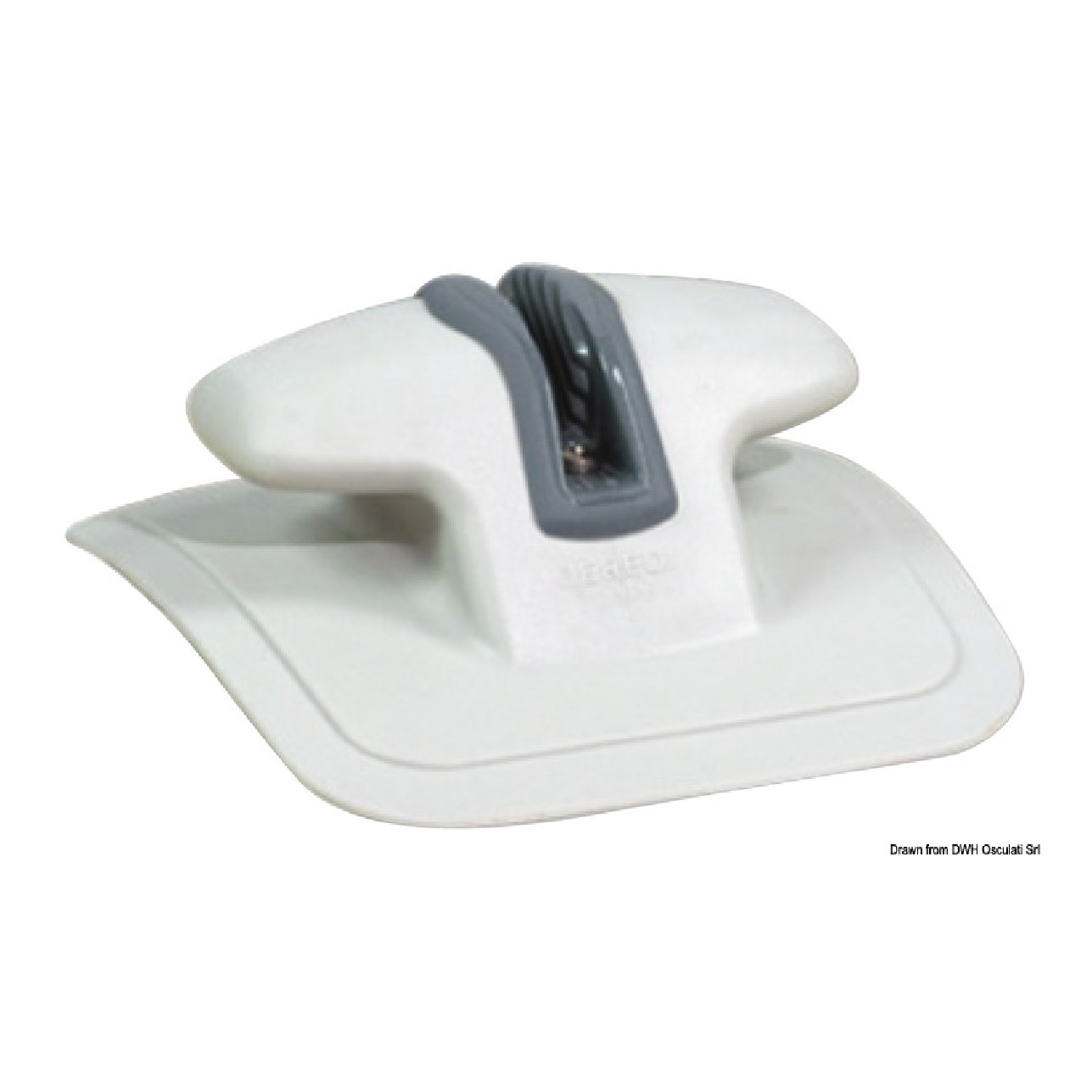 Osculati Bitta prua Fast Rubber con strozzascotte RAL 7035