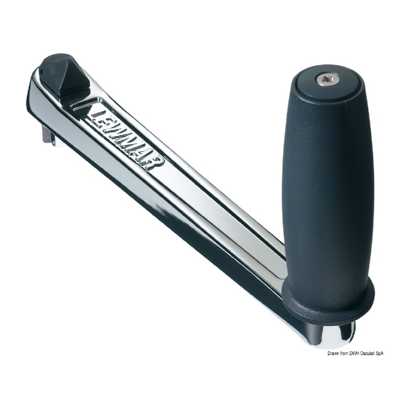 Lewmar Manovella 250 mm in bronzo cromato con blocco