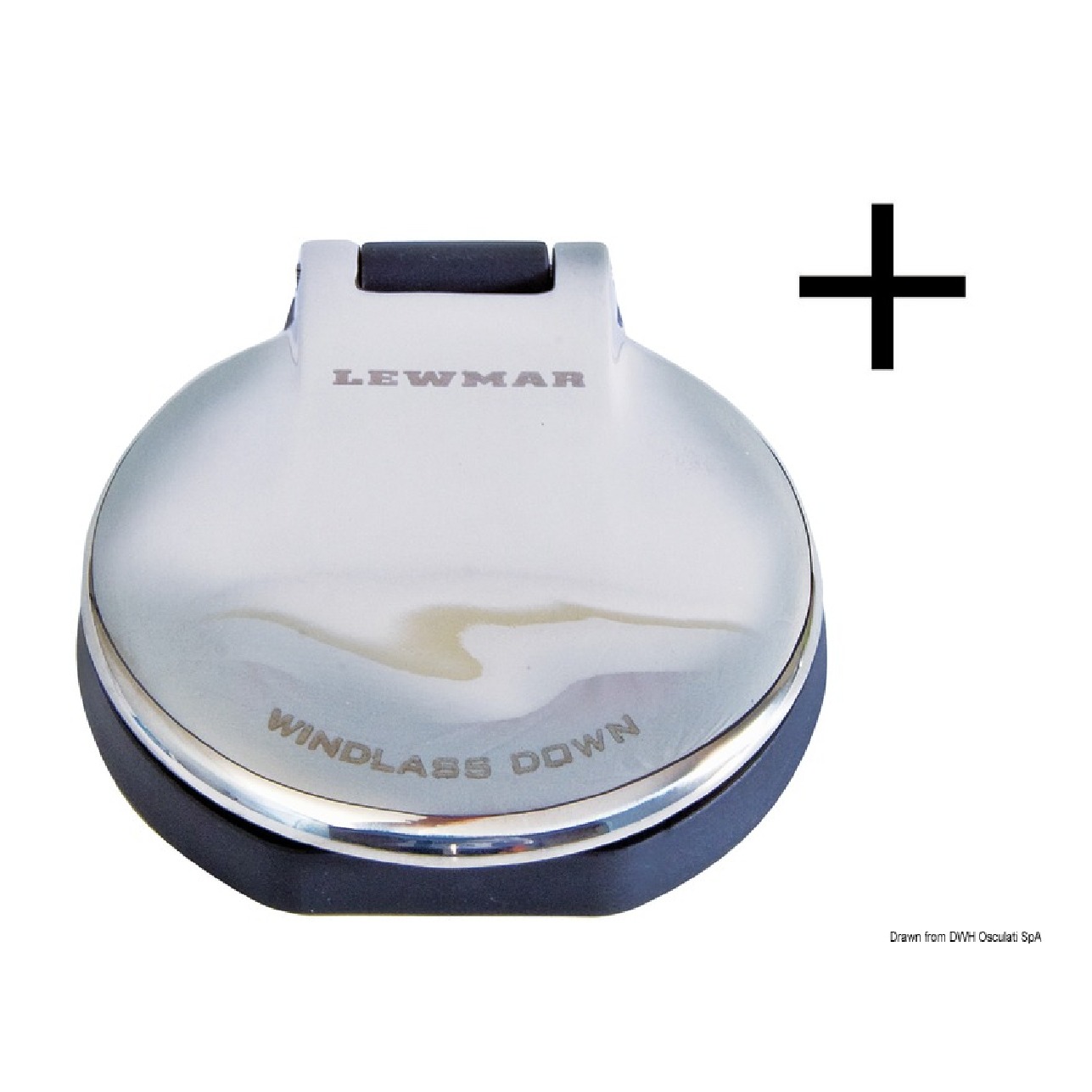 Lewmar Interruttore inox per winch 80 mm