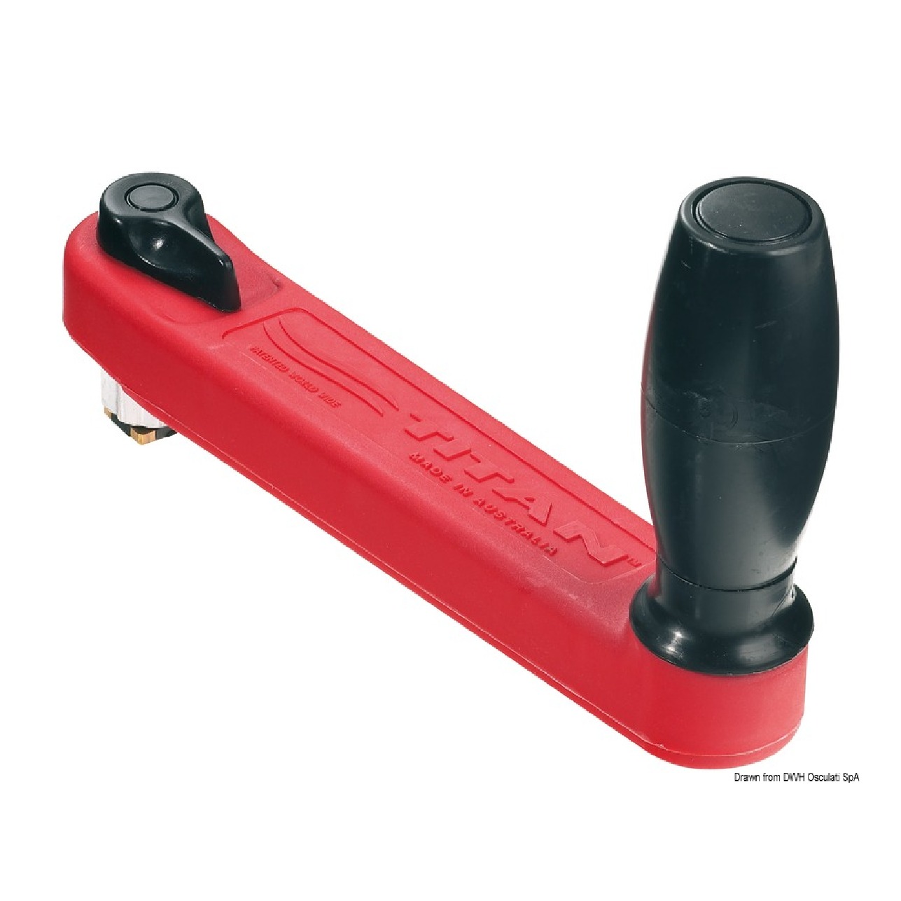 Lewmar Manovella Titan 200 mm rossa