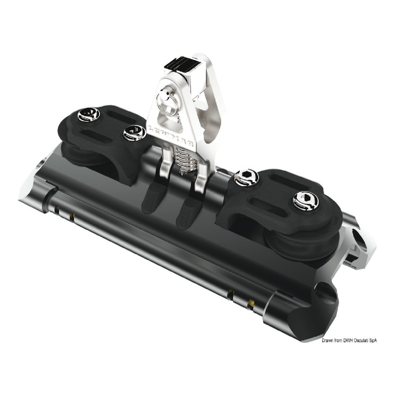 Lewmar Carrello randa 2 supporto verticale pulegge rinvio