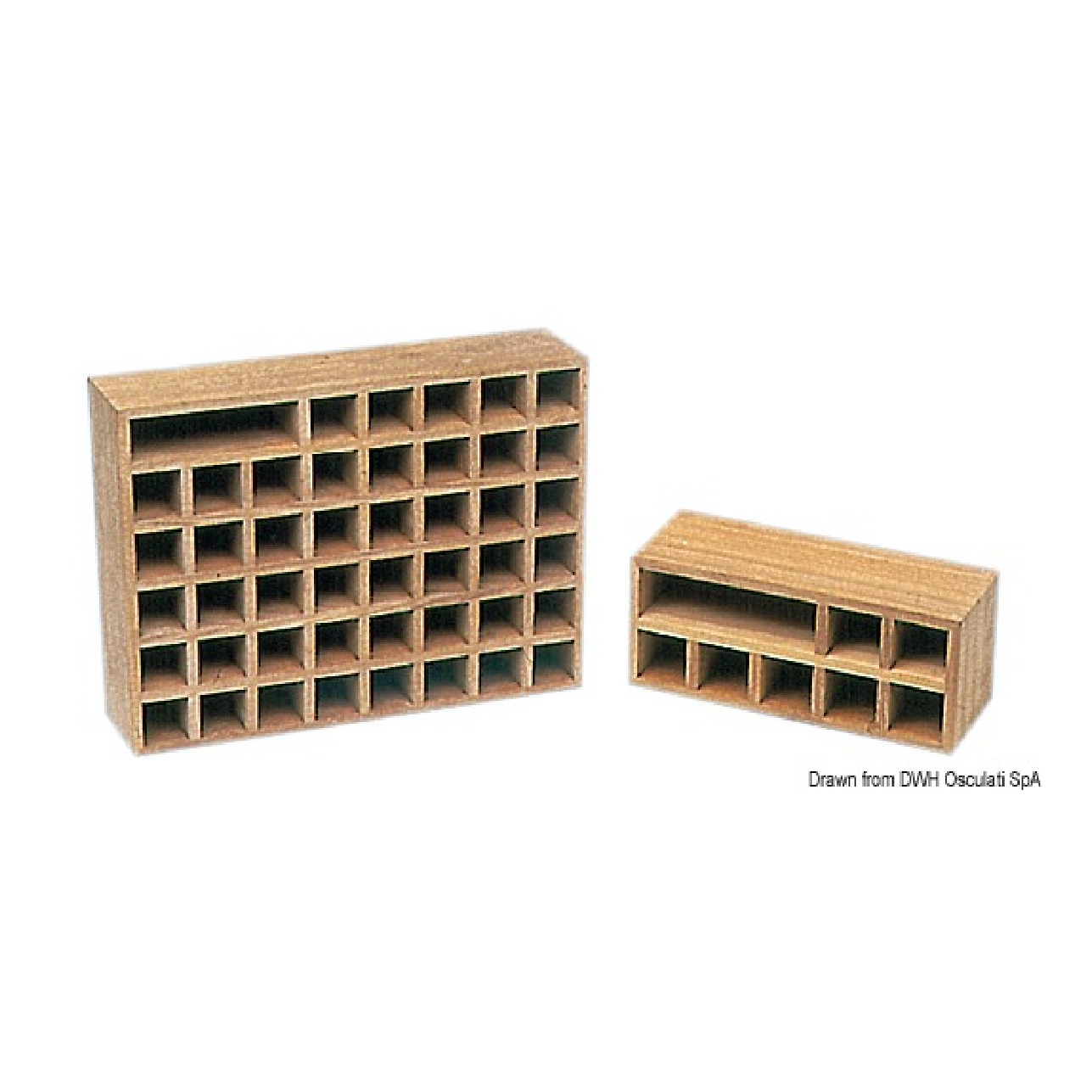 ARC Contenitore teak per 7 bandiere