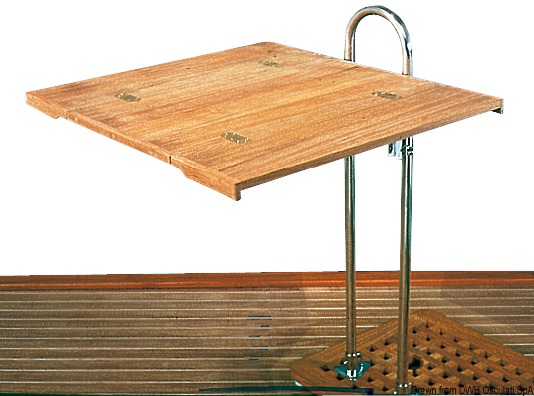 ARC Tavolo teak pieghevole senza bordo 80x60