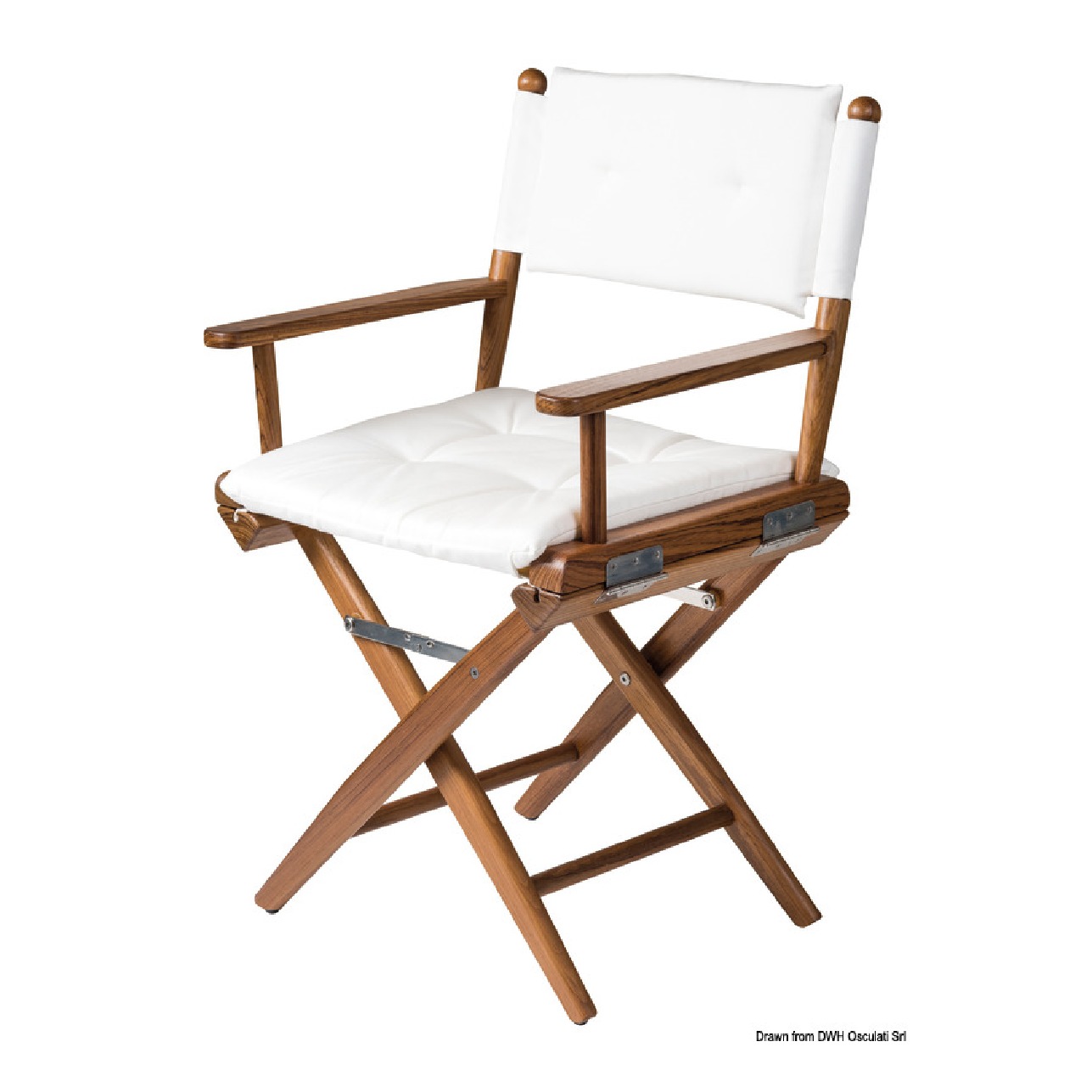 ARC Sedia teak rivestimento bianco