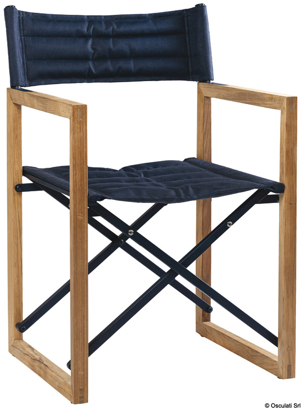 ARC Sedia pieghevole teak ARC The Square blu navy