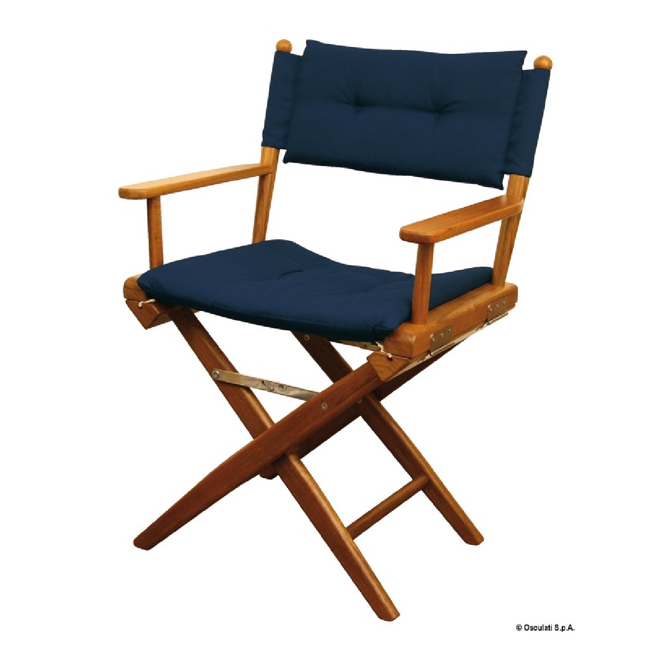 ARC Sedia teak imbottita blu
