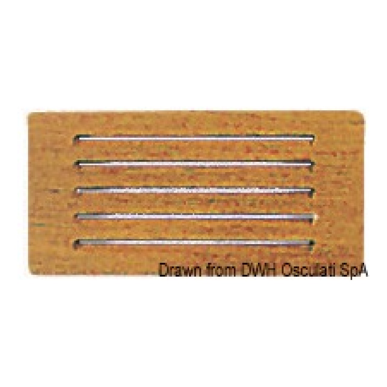 ARC Frontalino protezione teak 200x100 mm